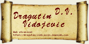 Dragutin Vidojević vizit kartica